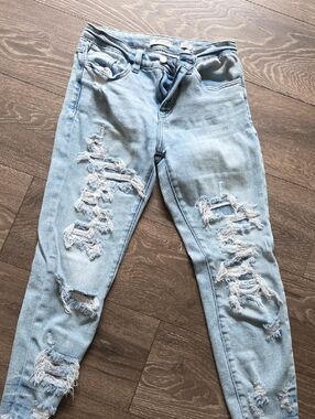 KanCan Light Blue Ripped Skinny Jeans